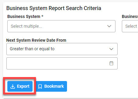 The image provides a preview of the Business System Report Results Overview.