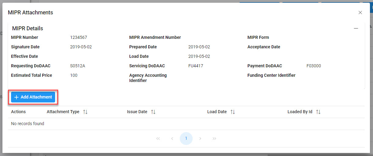 The image provides a preview of the MIPR Search Results Overview.