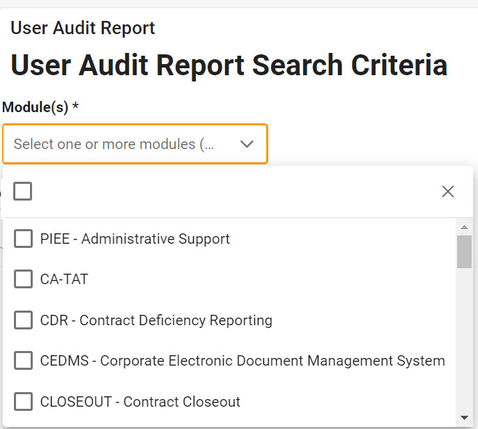 The image provides a preview of the User Audit Report Date Fields Overview.