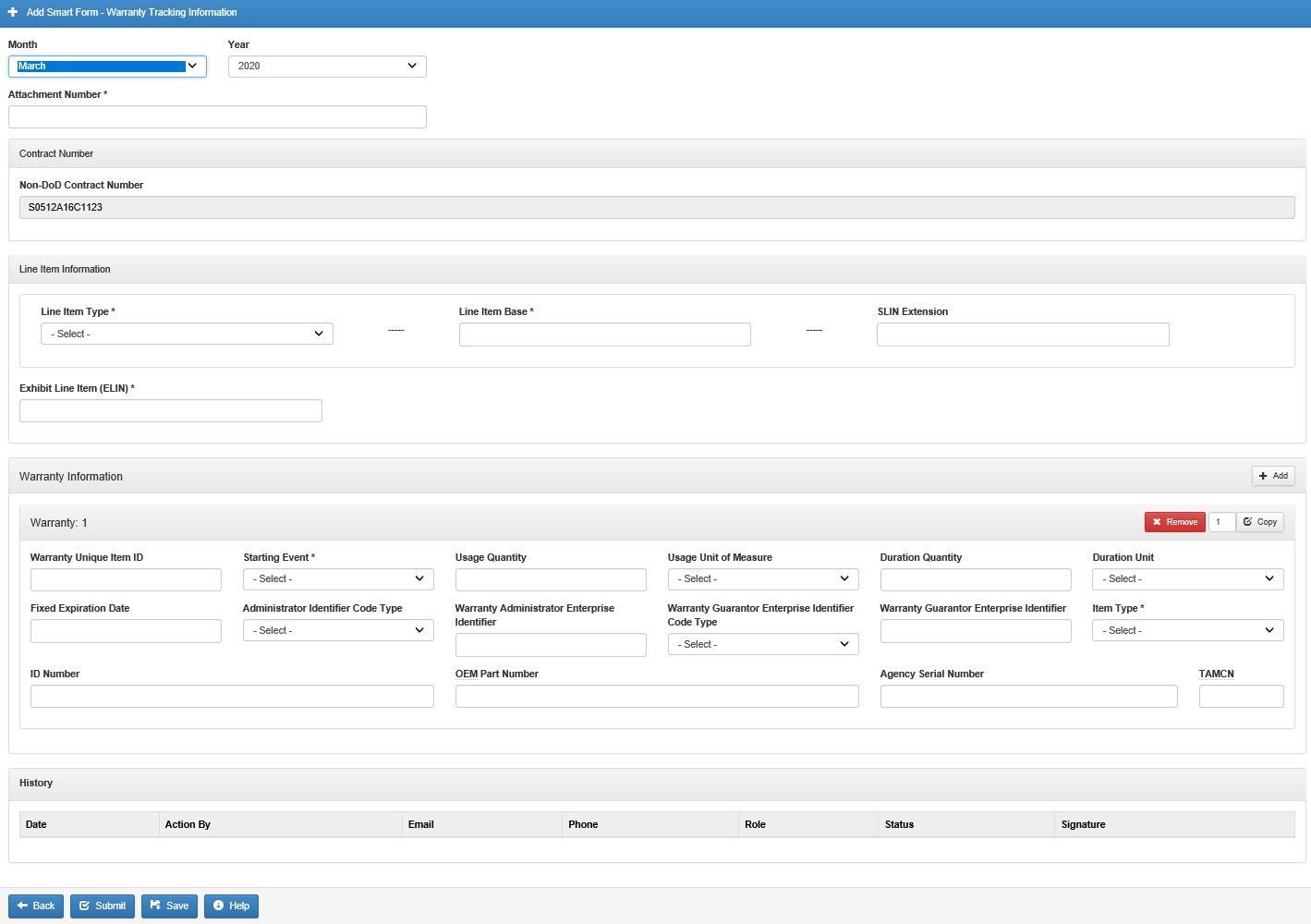 SPM Training Warranty Tracking Information PIEE